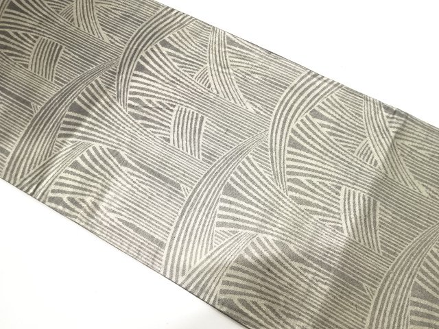 JAPANESE KIMONO / ABSTRACT PATTERN WEAVING FUKURO OBI
